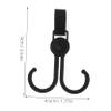 Abaodam 10pcs Strong Load-Bearing Multi-Functional Hooks for Strollers Shopping Carts Bags Hanging for Easy Organization Travel view 2