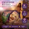 Dream Tents Unicorn Themed Toddlers Canopy Tent for Bed | Magical Glow-in-the-Dark Elements & Friendship Affirmations | Cozy Kids Bed Tent Twin for Bedtime Reading Nook & Imaginative Play view 2