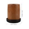 Abaodam Wooden Dice Cup Dice Shaker with Base for Table Games Parties and Home Entertainment Carbonized Design Easy to Use Versatile Game Accessory view 2