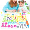 41PCS Dough Tools Set Rich Colors Plastic Dough Tools Kit Kids Children with Various Shapes view 4