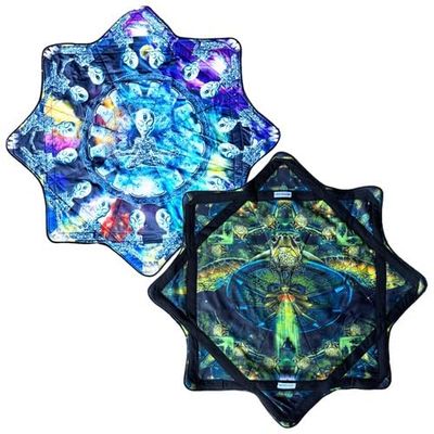 Mougee - Air Flow Star Artist Series - A Lighter Version of The Classic - Fun & Challenging Flow Toy (Turtle Abduction Alien Mushroom - Two Sided - Morphis Art Collection)