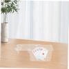 Abaodam Plastic Clear Card Holder Portable Card Organization Case More Ample Space Lightweight See-Through Design for Collectors view 4