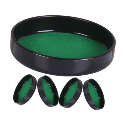 Abaodam 5pcs Dice Cup Bottom Holder Insulated Easy Install Dice Shaker Base Plate for Party Games Ktv Bars Versatile Cup Bottom Stand for Enhanced Stability