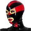AiCc stylists Latex Diversified Joker Masks Rubber Holiday Mask Contrasting Panels Masquerade Cosplay (Grey, S) view 2