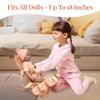 4-in-1 Baby Doll Stroller Set with Butterfly Design  Includes Toy Stroller, Crib, Bouncer & High Chair  Doll Accessories & Baby Doll Furniture Set for Toddlers 3-4 Years  Fits Dolls up to 18 Inches view 2