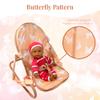 4-in-1 Baby Doll Stroller Set with Butterfly Design  Includes Toy Stroller, Crib, Bouncer & High Chair  Doll Accessories & Baby Doll Furniture Set for Toddlers 3-4 Years  Fits Dolls up to 18 Inches view 4