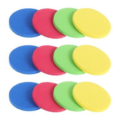 VICASKY 4 Bags Mini Foam Discs Launcher Foam Chips Launcher Toy Disc Shooting Toy Replacement Replacement s
