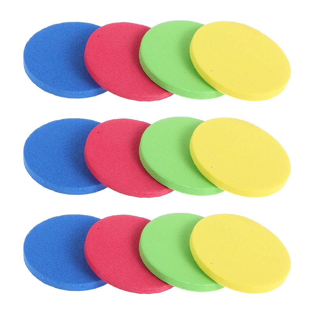 VICASKY 4 Bags Mini Foam Discs Launcher Foam Chips Launcher Toy Disc Shooting Toy Replacement Replacement s