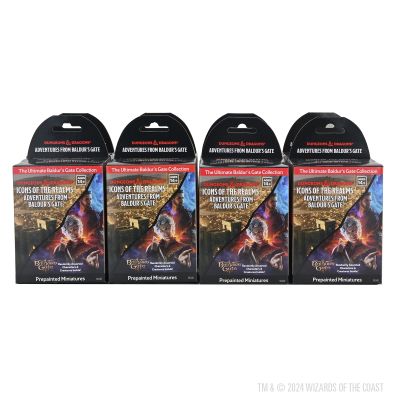 WizKids D&D Icons of The Realms: Adventures from Baldur's Gate - 8 ct. Booster Brick | Includes Characters from BG3
