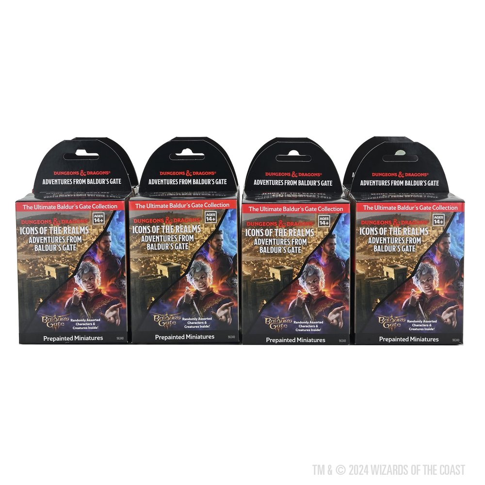 WizKids D&D Icons of The Realms: Adventures from Baldur's Gate - 8 ct. Booster Brick | Includes Characters from BG3