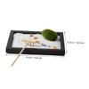 Abaodam Zen Garden Decoration with Simulation Moss and Rake Elegant Sand Table Accessory for Meditation and Relief Home Office view 2