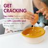 Boon Intro Toddler Food Prep Set - Kids' Kitchen Tools - 5 Unique Toddler Kitchen Accessories Includes Spatula, Egg Cracker, Chopper, Measuring Cup, Bowl - Ages 3+ Years view 3