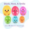 ArtCreativity Stacking Egg Cup Bath Toy - Set of 11 - Baby Easter Nesting Bath Toys for Toddlers in Colorful Bunny & Chick Designs - Easter Egg Toys, Gifts, and Basket Stuffers for Kids view 2