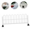 BRIGHTFUFU 10 Pcs Mini Traffic Fences Roadblock Toys Realistic Simulation Models Resin Toys for Boys and Girls Construction Scene view 2