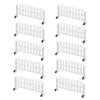 Alasum 10pcs Miniature Traffic Fence Realistic Simulation Road Sign Barriers for Scene Role Play and Lightweight Design for Educational Play and Decorative Use view 1