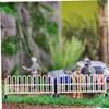 Alasum 10pcs Miniature Traffic Fence Realistic Simulation Road Sign Barriers for Scene Role Play and Lightweight Design for Educational Play and Decorative Use view 3