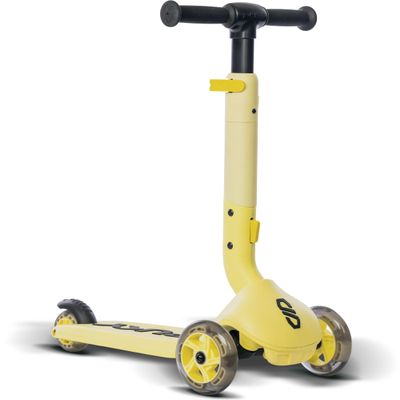 PUKY Push scooter for children aged 2 years and up, height-adjustable handlebar, foldable and compact, extra wide tyres for extra safety, light up wheels, ideal for adventurers and
