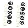 COSMEVIVI 20pcs Toy Car Wheels Boys and Girls DIY Toy Car Model Plaything DIY Model Wheels Material view 1