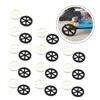 COSMEVIVI 20pcs Toy Car Wheels Boys and Girls DIY Toy Car Model Plaything DIY Model Wheels Material view 3