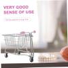 CHILDWEET Cute Metal Beauty Sponge Holder Mini Shopping Trolley Makeup Sponge Container view 2