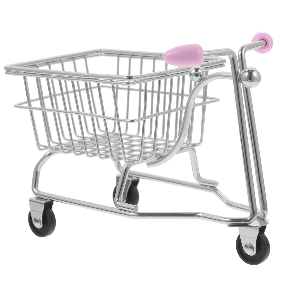 Parliky Metal Beauty Egg Holder Mini Shopping Cart Makeup Sponge Organizer Case