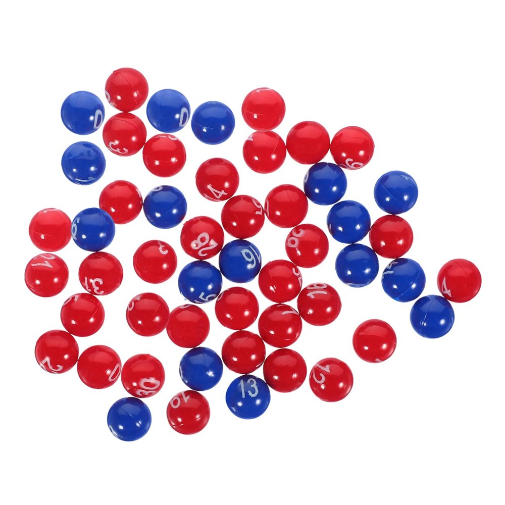 MOBUTOFU Small Numbered Raffle Balls for Lottery Games Home Parties Events Game Props with Printing for Fun Draws and Bingo Activities