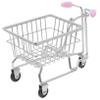 Cabilock Miniature Metal Shopping Cart Makeup Sponge Holder Sponge Drying Rack for Home and Office Desk Organization Decorative Beauty Egg Storage Basket in Silver view 1