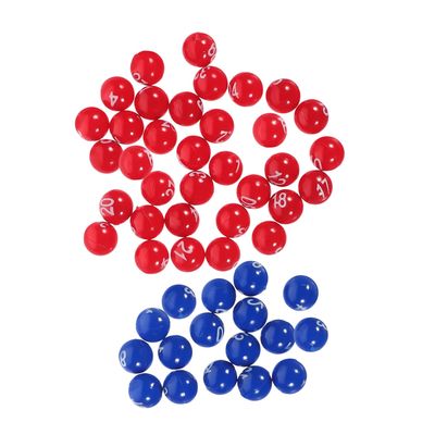 OKUMEYR Small Lottery Balls Numbers Raffle Drawing Balls for Party Game Bingo Props