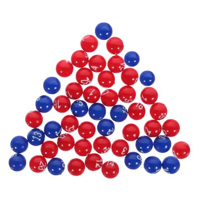 CHILDWEET 1pack Lottery Balls Game Balls Small Lottery for Raffle Drawing Printed Plastic