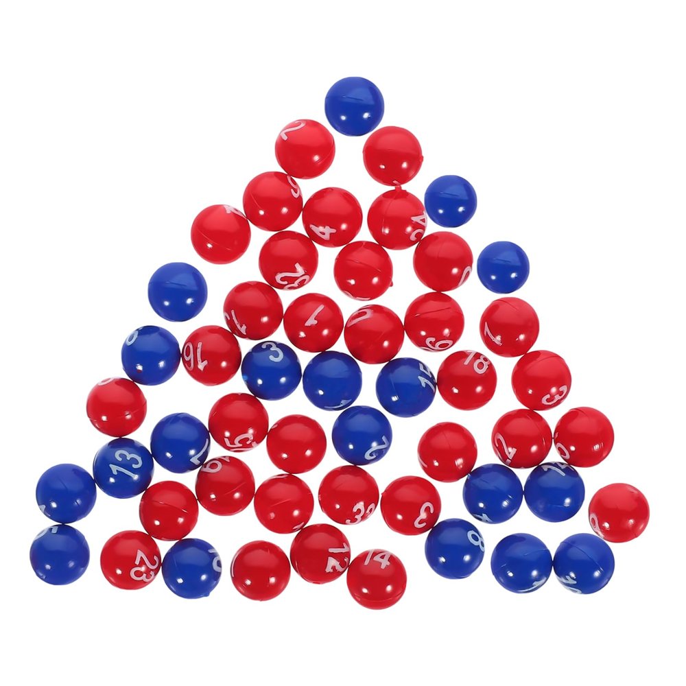 CHILDWEET 1pack Lottery Balls Game Balls Small Lottery for Raffle Drawing Printed Plastic