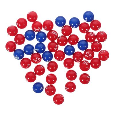 CIMAXIC 1pack Plastic Numbered Balls Raffle Drawing Balls for Party Games Small Lottery Easy to Identify Numbers