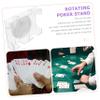 Gogogmee Rotary Poker Cards Holder Large Capacity Card Holder Tray Home Office Deck Storage view 4