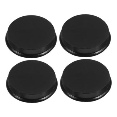 GARVALON 3pcs Round Wooden Base Display Holder for Mini Dolls Diy Craft Material Black Stands for Figurines and Ornaments and Versatile Display
