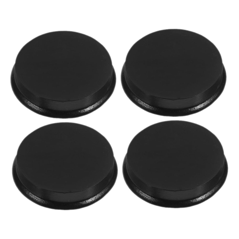 GARVALON 3pcs Round Wooden Base Display Holder for Mini Dolls Diy Craft Material Black Stands for Figurines and Ornaments and Versatile Display