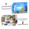 Vaguelly 50pcs Glass Marble Balls Decorative Marbles for Fish Tank Shiny Decor Balls Hydroponic Plant Decor view 2