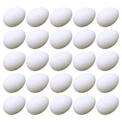 BESPORTBLE 30pcs Dove Egg Fake Eggs Simulation Pigeon Eggs Breeding Props Induced Eggs