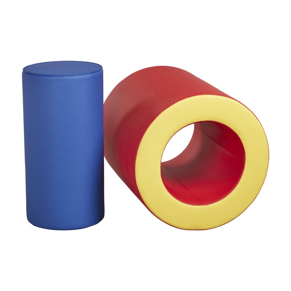 ECR4Kids SoftZone Tumble, Roll & Crawl, Beginner Playset, Assorted, 2-Piece