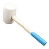 BUTIFULSIC 24oz Tile Installation Hammer with Wooden Handle Rubber Mallet for Crafts Woodworking and Flooring Shock-resistant Non-marring Comfortable Grip Durable Construction Tool view 1