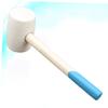 BUTIFULSIC 24oz Tile Installation Hammer with Wooden Handle Rubber Mallet for Crafts Woodworking and Flooring Shock-resistant Non-marring Comfortable Grip Durable Construction Tool view 3