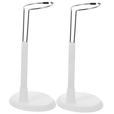 Alasum Sturdy PVC Doll Stand Portable Toy Doll Support Storage Organizer for White