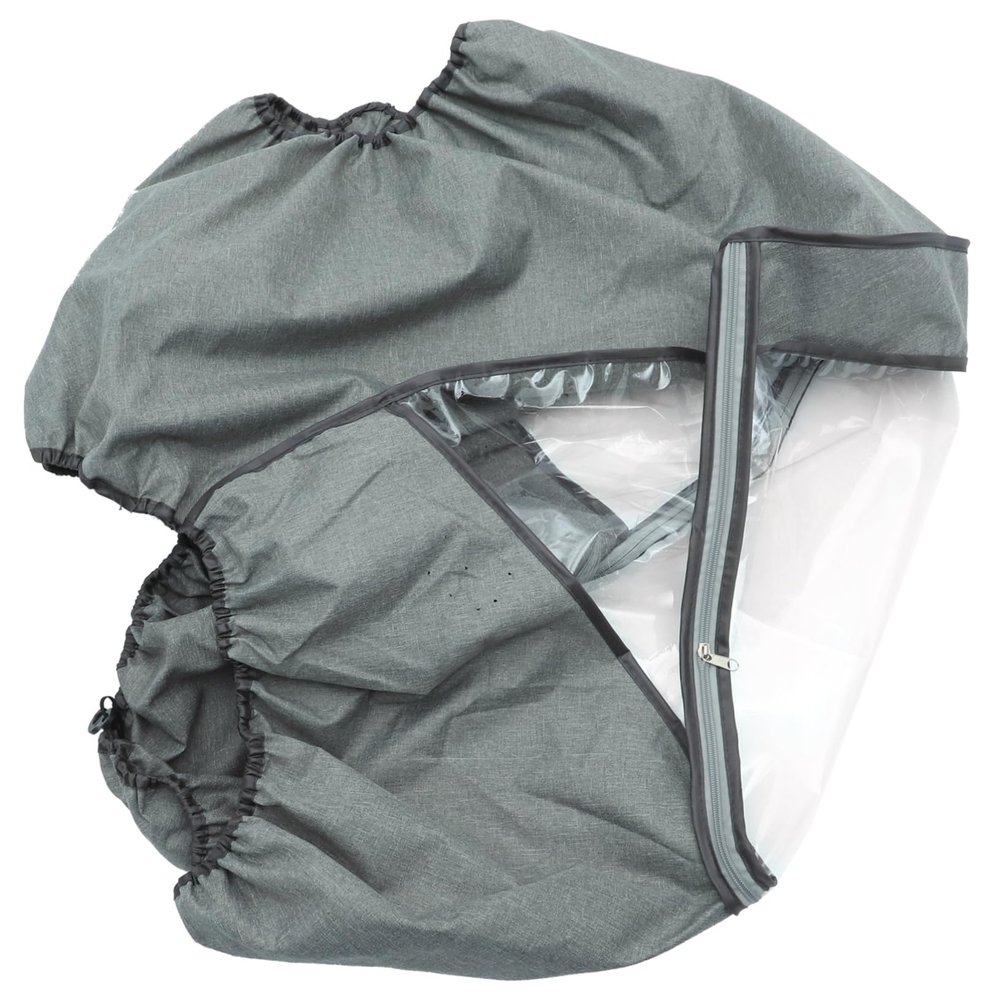 Wakauto Windproof and Spittle Stroller and Dust Cover for Outdoor Use Grey Without Stroller Convenient Fits