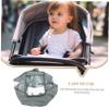 Wakauto Windproof and Spittle Stroller and Dust Cover for Outdoor Use Grey Without Stroller Convenient Fits view 3
