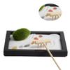 ibasenice Zen Garden Miniature Landscape Table Meditation Garden Decor Desktop Miniature Sands view 4
