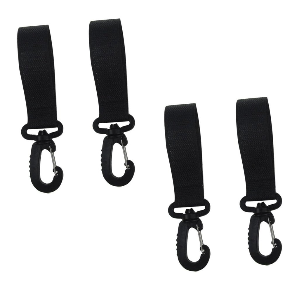 Vaguelly 4pairs Stroller Hooks Rotating Nonslip Metal Hooks for Pushchair Stroller Buggy Attachment