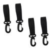 Vaguelly 4pairs Stroller Hooks Rotating Nonslip Metal Hooks for Pushchair Stroller Buggy Attachment view 1