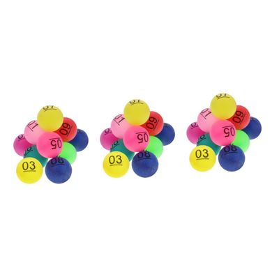 ibasenice 30pcs Funny Raffle Drawing Balls Numbered Lottery Balls Shaped for Party Game