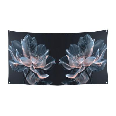 3D Flower Print Banner Props Birthday Party Decorations Photography Background Supplies Banner Decor