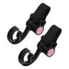 Abaodam 2pcs Stroller Hook Multipurpose Bag Hanger for Shopping Strong Load-Bearing Stroller Accessory Easy to Install Use for Diaper Bags Lightweight view 1