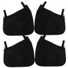 Abaodam 4pcs Mesh Stroller Bag Side Storage Pouch Diaper Bag Hanging Mesh for Stroller Newborn Black view 1