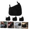 Abaodam 4pcs Mesh Stroller Bag Side Storage Pouch Diaper Bag Hanging Mesh for Stroller Newborn Black view 2
